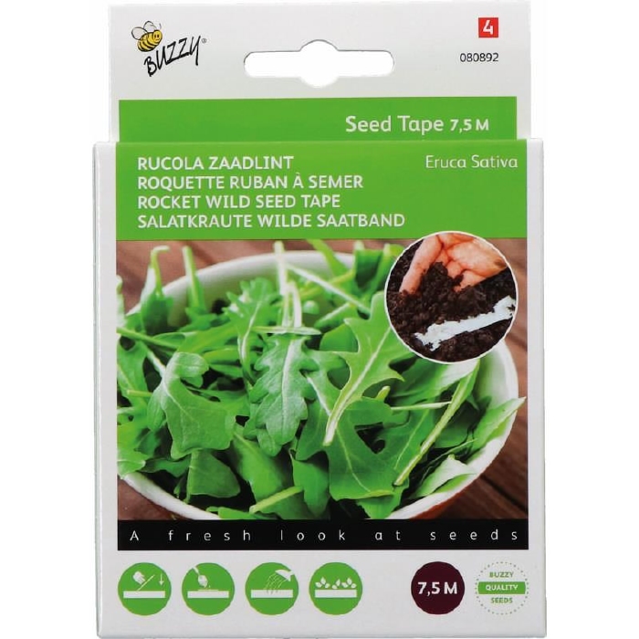 Rucola op zaadlint - zaaiband  NIEUW