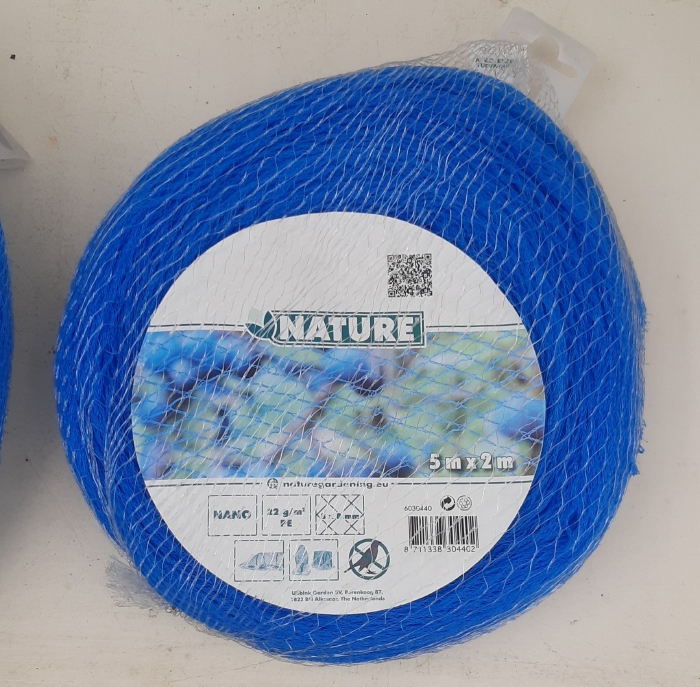 Tuinnet   5 x 2 mtr Blauw (tuinnet of vijvernet) Nature Nano