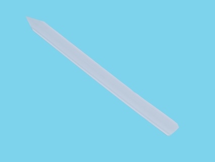 Steeketiket, polystyreen, wit 20 cm x 1,7cm GROOT  (staffelprijzen)