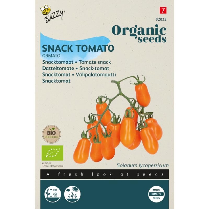 Bio Organic Tomaat Snacktomaat Ormato (BIO)  NIEUW