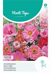 Zomerbloemen rose-rode tinten