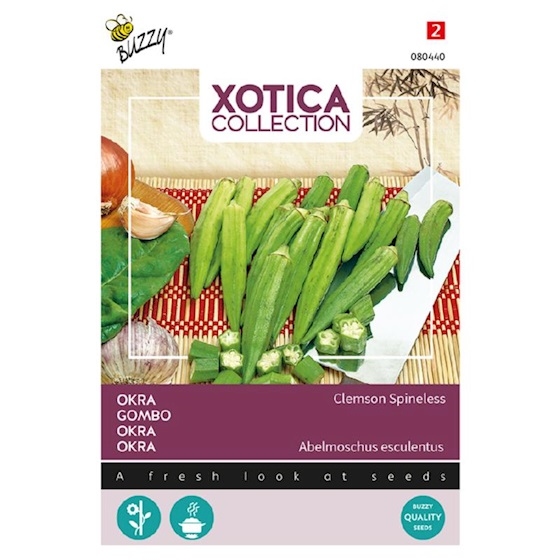 Okra, combo Clemson - Gombo Clemson Spineless