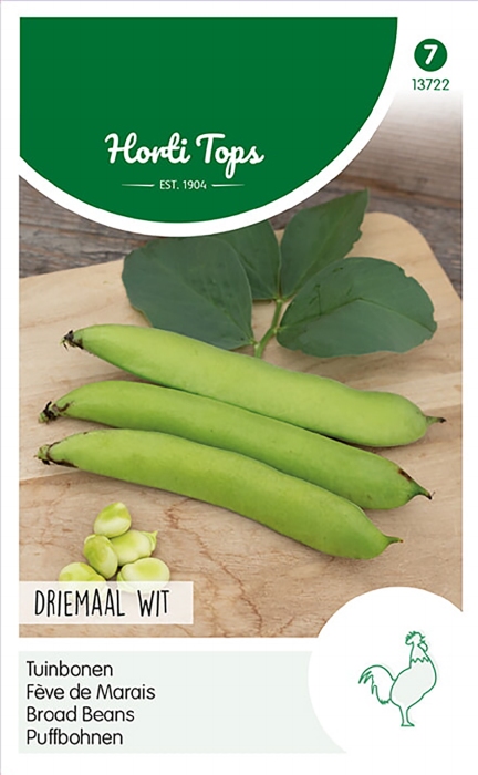 TUINBONEN driemaal wit