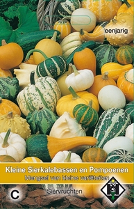Sierkalebassen en  Kleine pompoenen mengsel