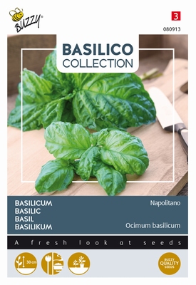 Basilicum slabladig, sterke smaak, Basilico