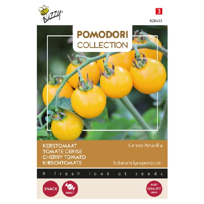 Kerstomaat Gele kers, zoete geel cherry,  Cereza Amarilla