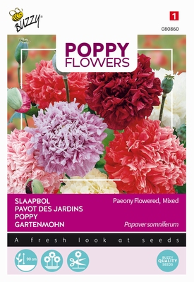 Papaver Pioenbloemig gemengd