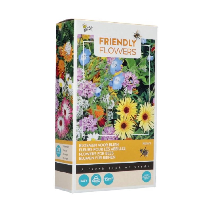 Mix  voor  Bijen,  mengsel van 20 soorten bloemen, 20-35cm