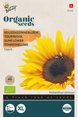 Bio Organic Helianthus giganteus Giant -  Zonnebloem  (BIO)