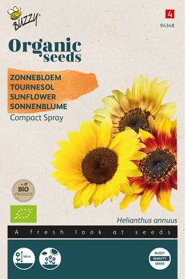 Bio Organic Helianthus dwarf Spray mixed Zonnebloem (BIO)