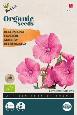 Bio Organic Lavatera trimestris rose/rood  (BIO)
