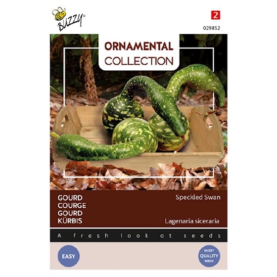 Pompoen Gourd Speckled Swan (Lagenaria siceraria)