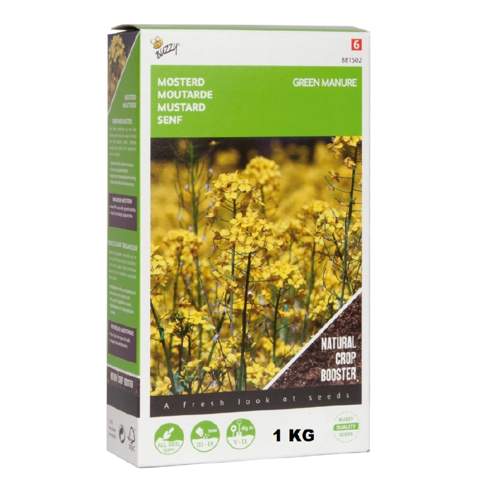 Mosterd Gele - 1000 gr (bodem-aaltjes resistent)  - VITARO