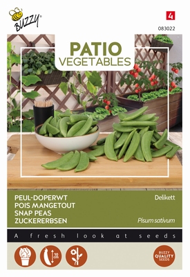 Sugar Snap delikett    Patio Veggie  -  NIEUW