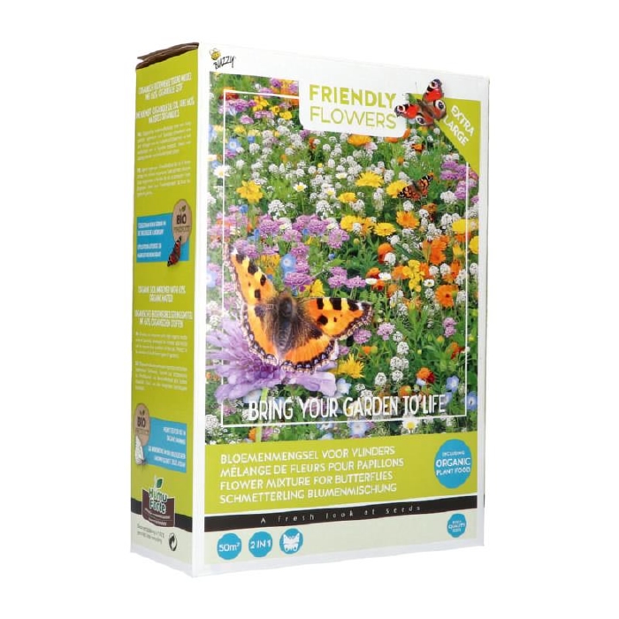 Mix  voor vlinders (GROOT) lang bloeiend meer dan 15 soorten