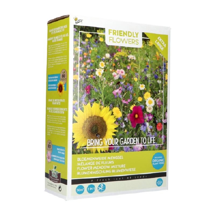 Mix  voor bloemenweide (GROOT), mengsel van 50 soorten