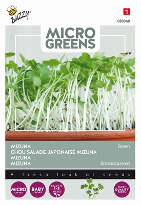 Microgreens Mizuna green     NIEUW