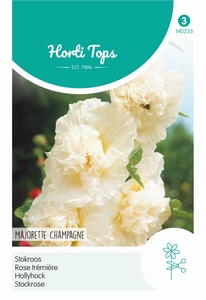 Althaea (Alcea) Stokroos Majorette Champagne
