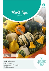 Cucurbita, Sierkalebas groot- en kleinvrucig gemengd