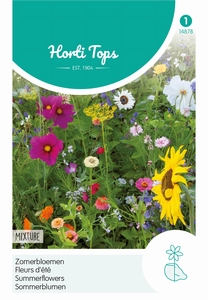 Zomerbloemen gemengde kleuren mix