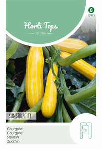 Zucchini Courgette Sunstripe  F1    geel  NIEUW