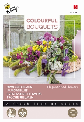 Colorful Bouquets, Elegant dried flowers (droogbloem)  NIEUW