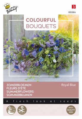 Colorful Bouquets, Royal Blue (Blauwe tinten)  NIEUW