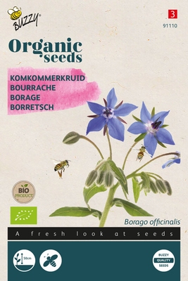 Bio Organic Komkommerkruid- Borage (BIO)   NIEUW