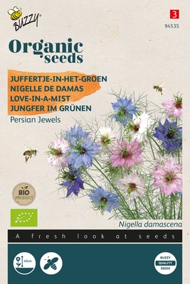 Bio Organic Nigella, Juffertje-in-het groen Persian Jewels