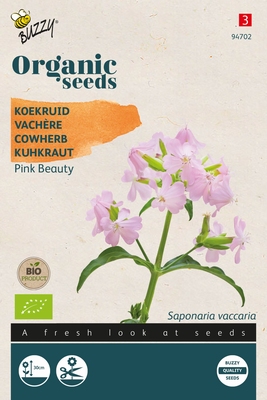 Bio Organic Saponaria, Koekruid Pink Beauty BIO NIEUW