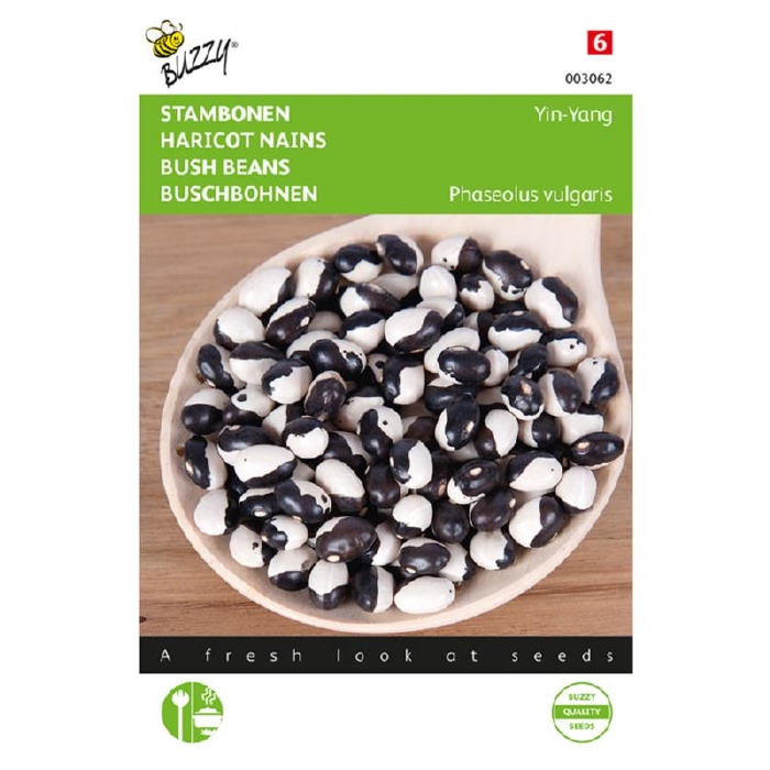 STAMBONEN  Yin-Yang, 15gr Leuke droogboon met 2 kleurig zaad