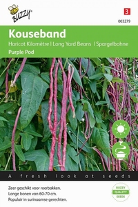 Kouseband - katjang pandjang - Purple Pod - Paarse Kousenband