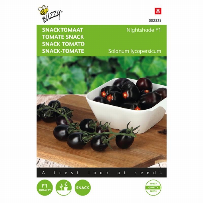 Tomaat -  Snacktomaat Nightshade F1   - NIEUW
