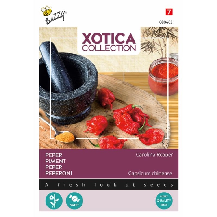 Peper Carolina Reaper -  intens hete pepers NIEUW
