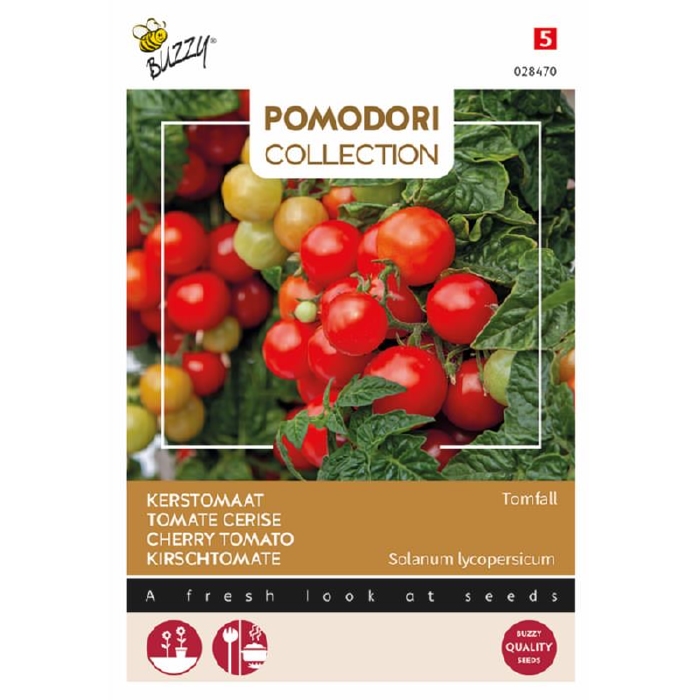 Tomaat  Kerstomaat, Tomfall, zoete cherry, hangtomaat