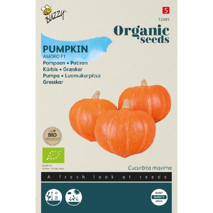 Bio Organic Pompoen Amoro F1 (BIO)  NIEUW