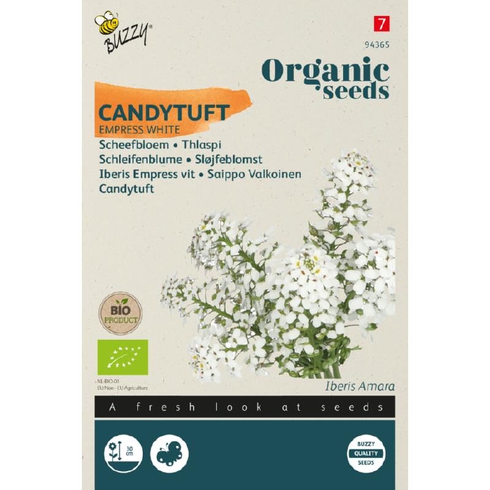 Bio Organic Iberis Scheefbloem Empress White   (BIO)  NIEUW