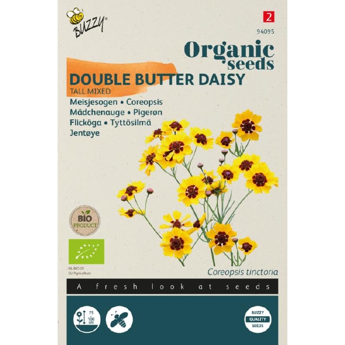 Bio Organic Calliopsis hoge gemengd (Coreopsis)  - NIEUW