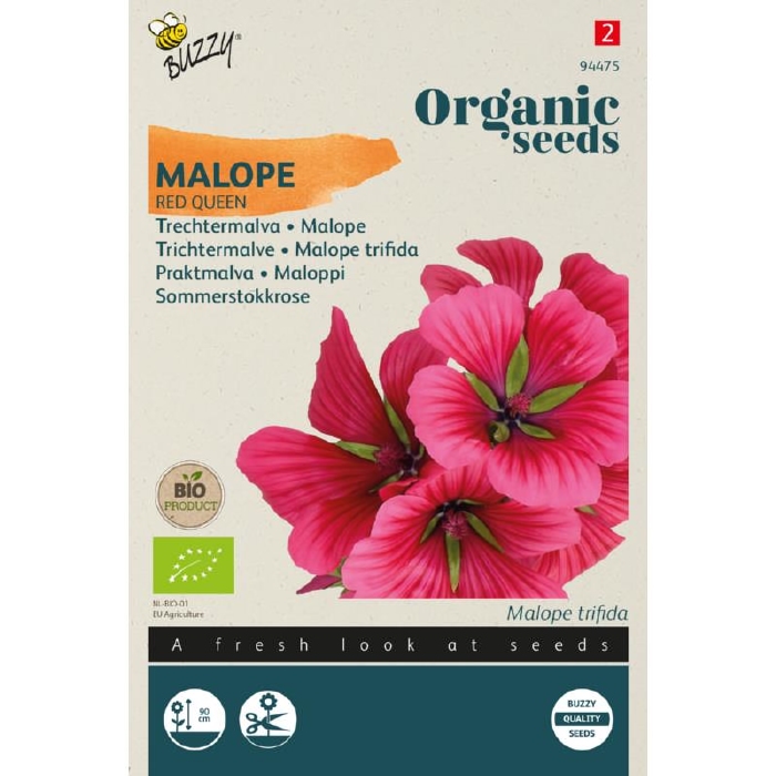 Bio Organic Malope Trechtermalva - Red Queen