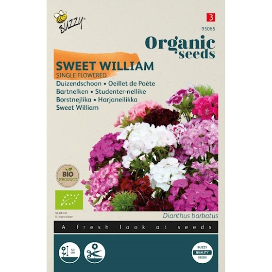 Bio Organic Dianthus enkelbloemig gemengd (Duizendschoon)