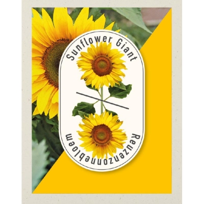 Zonnebloemen, weggeefzakje / uitdeelzakje - NIEUW