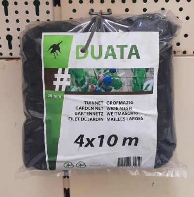 Tuinnet 10 x 4 mtr Zwart (tuinnet of vijvernet) Nature Duata
