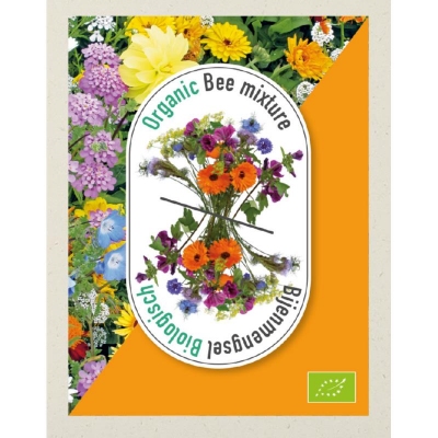 .     Bijen- Bloemen mixed -  weggeef zakje - BIO  -  NIEUW